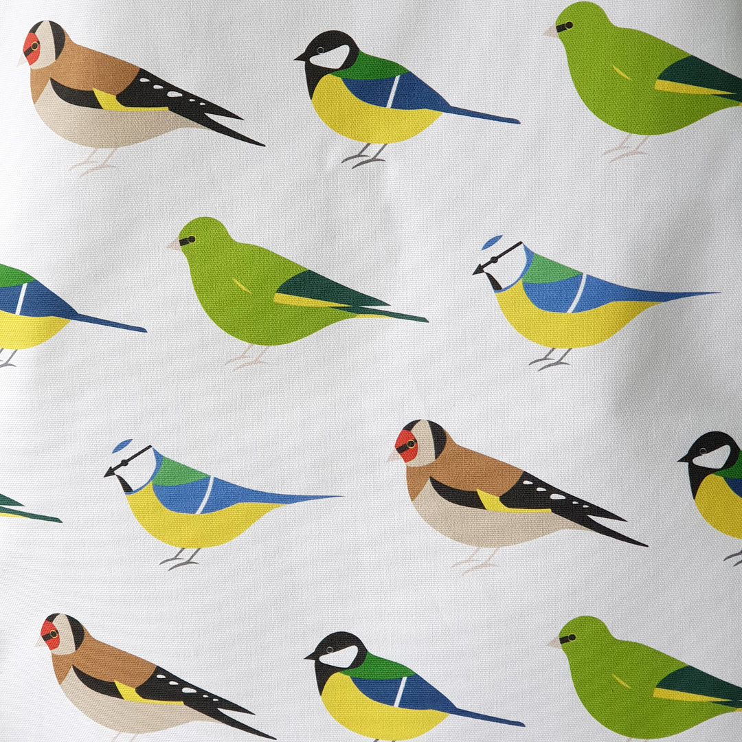 Blue Ranchu - Garden Birds tea towel