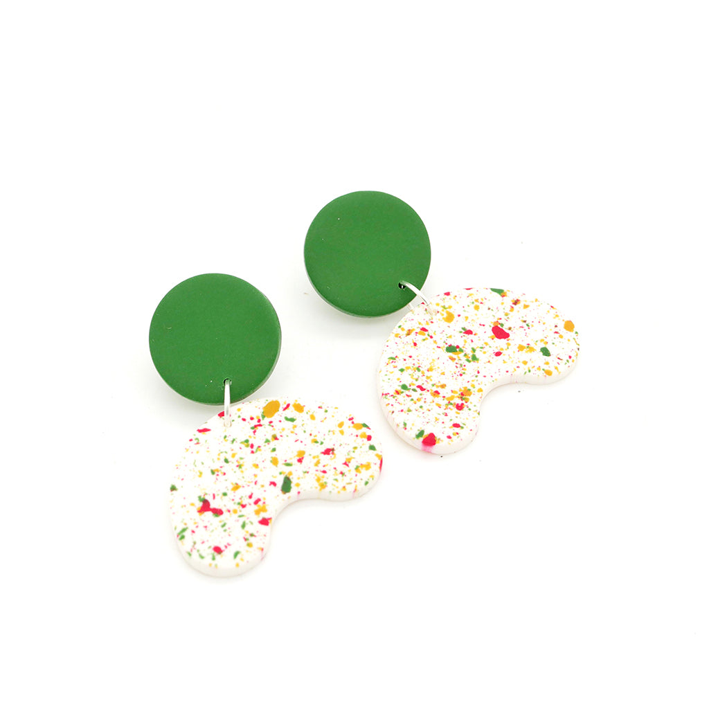 Ozkin - Green drop earrings
