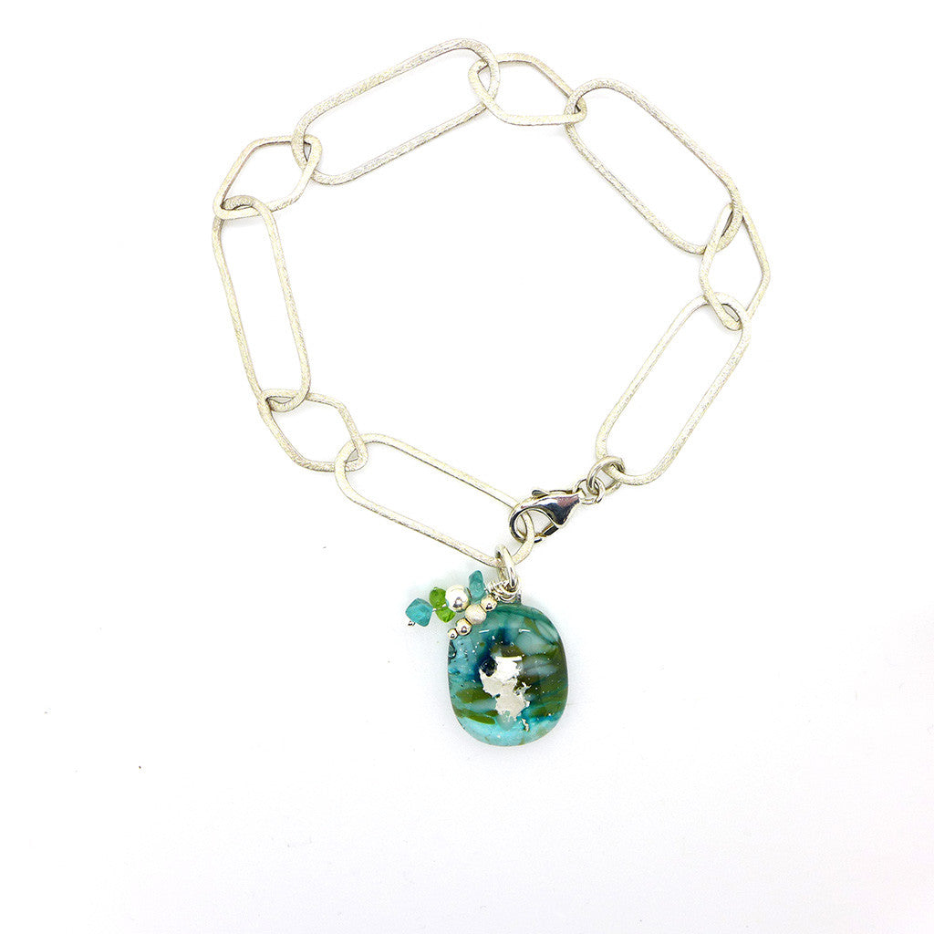 Amy Christie - Turquoise Glass Bracelet